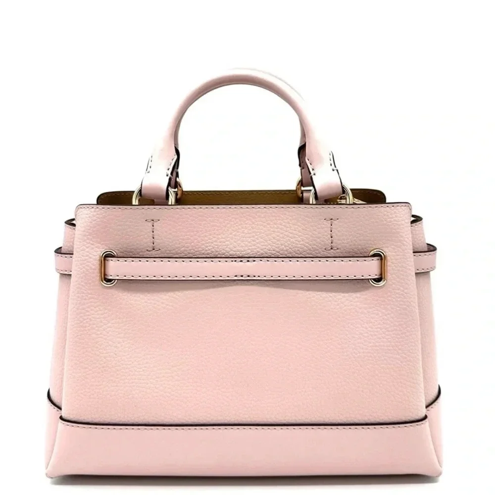 Michael Kors Reed Small Satchel Crossbody Bag Powder Blush (NWT) - Picture 5 of 13